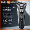 ENCHEN Blackstone Electrical Rotary Shaver for Men 3D Floating Blade Washable Type-C USB Rechargeable Shaving Beard Machine