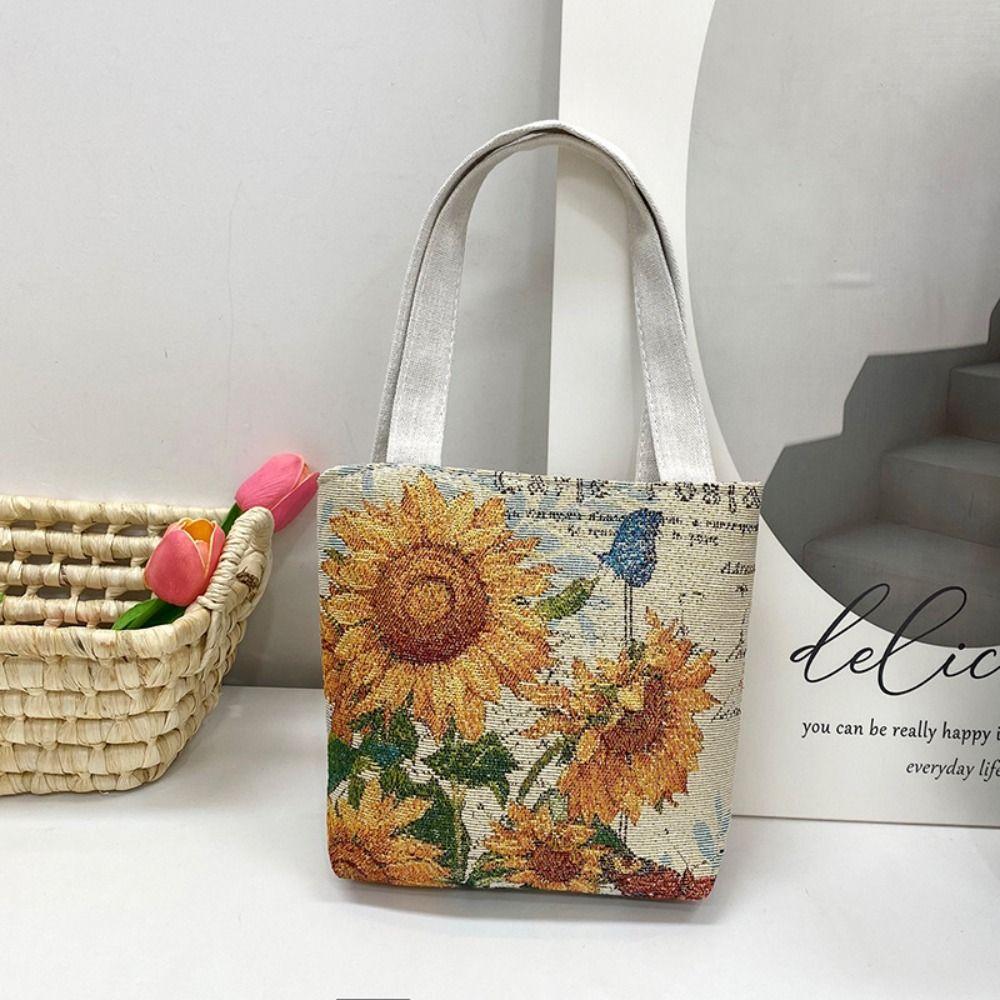 

Холщовая сумка-тоут с птицей, сумка на плечо с бабочкой и цветком, элегантная вышивка, этнический стиль, повседневная F