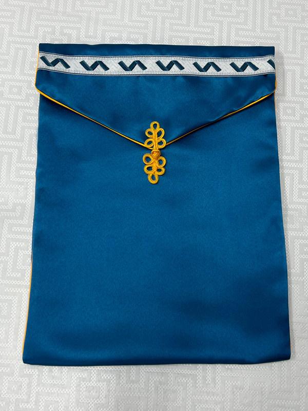 Embroidered Bathrobe Storage & Steaming Suit Bag темно-синий