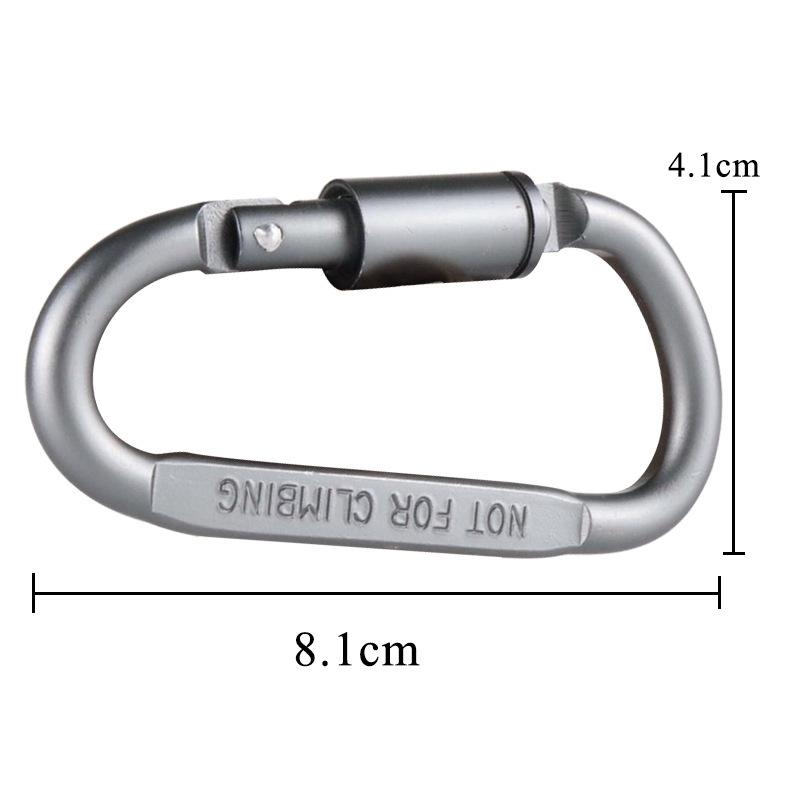 4-6Pcs Carabiner Set For Key Camping Survival Edc Outdoor Keychain Clip Alloy Aluminum Tactical Caribiner Hook Karabiners Set