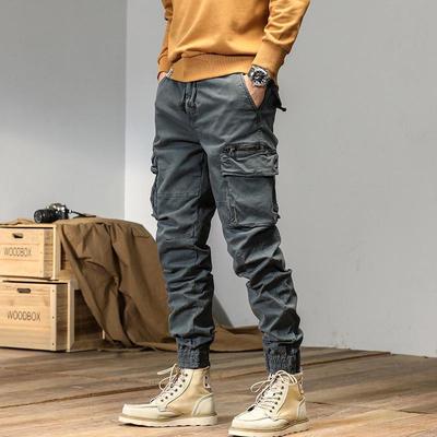 Mono Casual de Talla Grande de Corte Holgado para Hombre: Pantalones Gruesos y Delgados con Cordón para Otoño e Invierno. Estilo Americano de Moda.