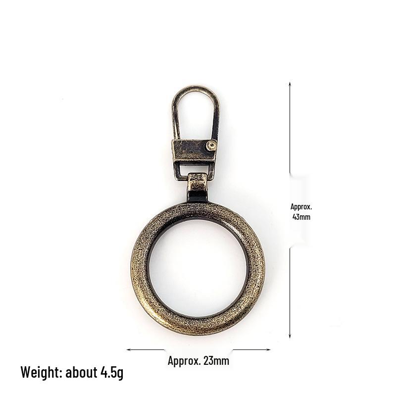 Detachable Metal Zipper Pull Tab Accessory for Bags, Shoes, and Clothes Repair