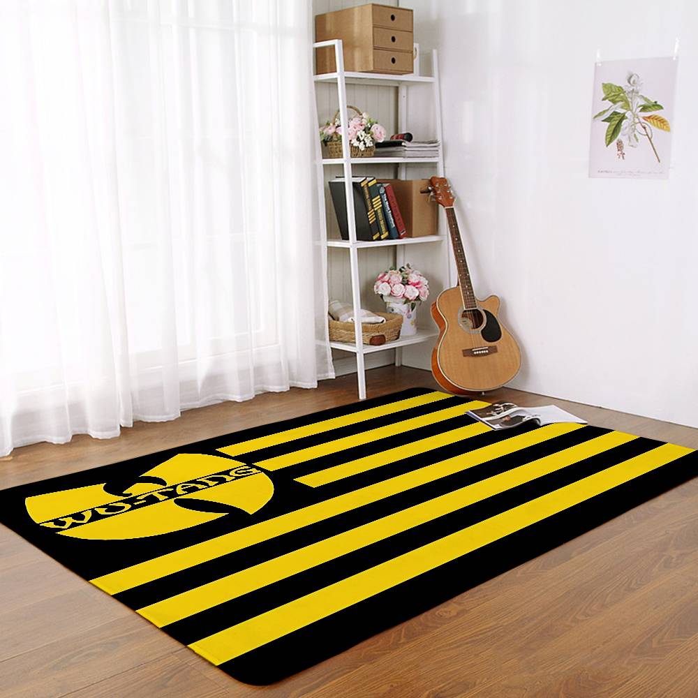 W-WU-TANG Fashion Floor Mats Home Laundry Rug Carpet For Living Room Decor Lounge Area Anti-slip Foot Mat Entrance Doormat