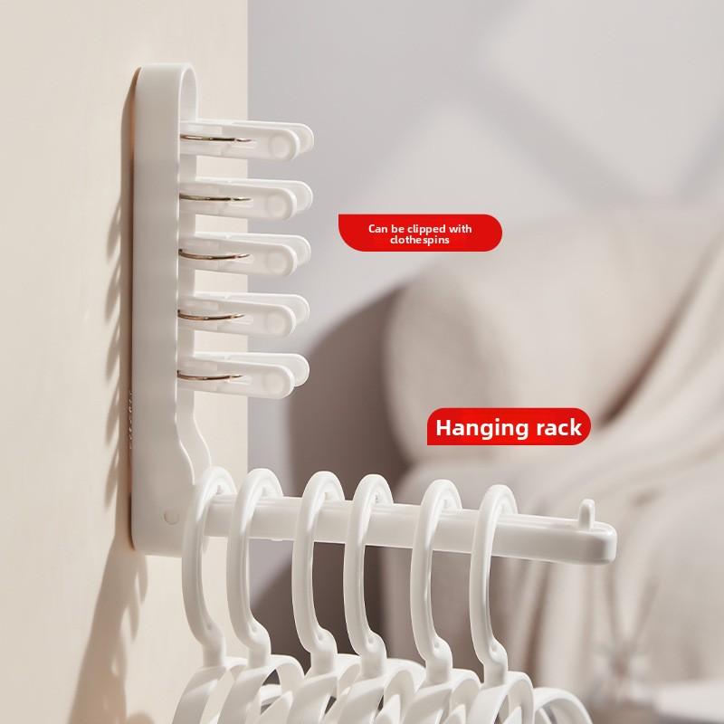 Foldable No Drill Hanger Organizer Space Saving Closet Storage for Clothes, Pants Ties