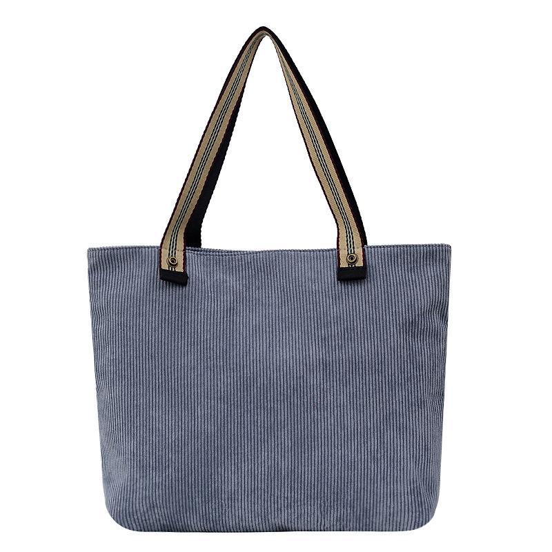 1 Pcs Women Corduroy Shoulder Bag Canvas Crossbody Bags Handbag Tote Messenger Bags For Girls Wholesale
