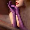 Finger Pantyhose Gloves Glossy Long Sheer Mittens Seamless