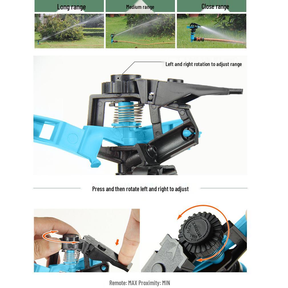 360° Rotating Lawn and Garden Sprinkler for Automatic Irrigation
