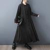 Drawstring Full Sleeve Vintage Dress ZMY1407