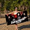 1pc Vintage Rock T-Tokio H-Hotel Microfiber Blanket Quick Drying Beach Towels Oversized Printing Super Absorbent Towel Blanket