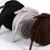 2 Paar, 1,5 cm verbreiterte schwarze einlagige flach gewebte Polyester-Schnürsenkel für Sportschuhe
