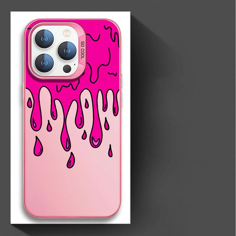Fun Paint Graffiti Art Phone Case for Apple iPhone 1615 Pro Max 14 Pro 13 12 11 Pro Max 14 Plus Luxury Silicone Soft Shell