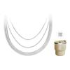 TIMELESS Eternal Series Simple Stacking Stainless Steel Necklace Women's Steel Color 20044256 35000626-Necklace F