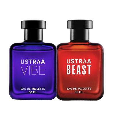 Vibe EDT Perfume, 50ml Intense Woody, Citrusy Notes With Sweet Fragrance & Beast EDT Perfume, 50ml
