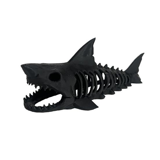 Hai-Skelett-Aquarium-Versteck, schwimmendes Betta-Versteck, 3D-gedruckte Garnelenhöhle für Garnelenbecken, Betta-Fisch-Nano-Aquarium-Dekoration