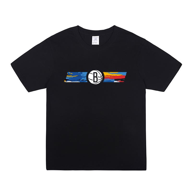 

Nets Irving Durant short sleeved tshirt mens summer basketball loose oversized training jersey M
