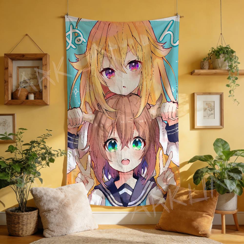 Anime Nokotan Cute Noko Shikanoko Tapestry Decoration Bedroom Dormitory Background Cloth Holiday Party Living Room Club Cloth