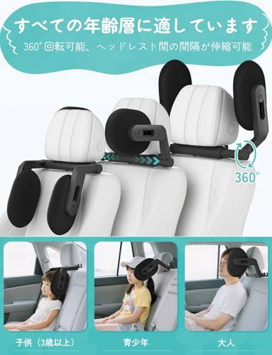 Oasser Headrest Car Neck Pillow, 3D Mesh Neck Pad, Neck Pillow for Driving, Business Trips, Travel, Car Camping, Car Napping, Cervical Spine Support,