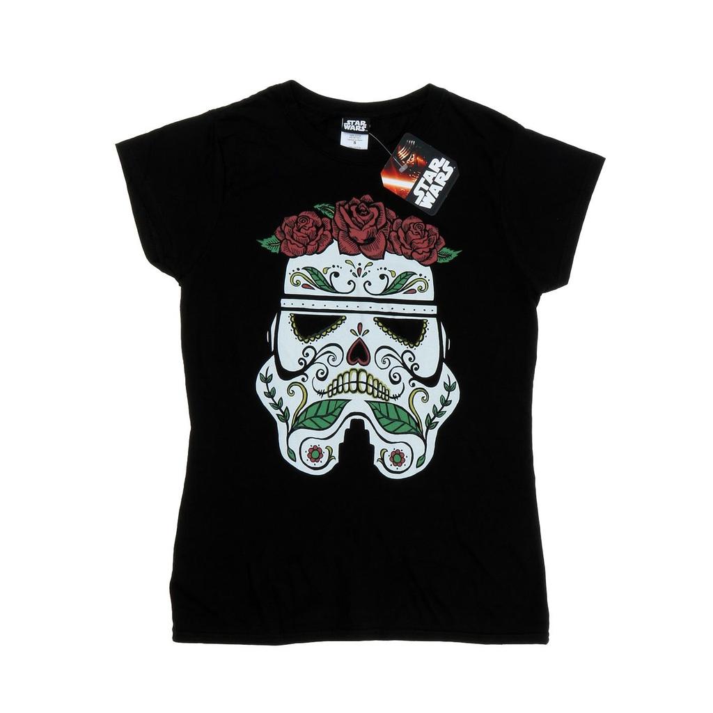 Star Wars Womens/Ladies Stormtrooper Day Of The Dead Cotton T-Shirt