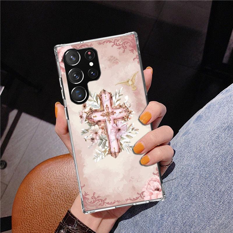 

Bible Angel Phone Case For Samsung Galaxy S24 S25 Edge S26 Ultra S23 S22 S21 Plus S20 FE + Personalized Print Cover Galaxy S24 S Samsung S24 FE