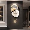 Horloge Murale de Salon Design de Luxe Créativité Horloge Numérique LED Restaurant Silencieuse Horloge à Quartz Couloir Montre Murale Décoration de Maison
