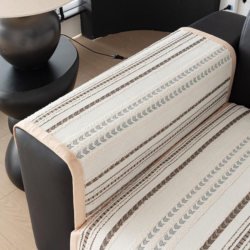 Four Seasons Universal Sofa Cushion New Cushion Non-Slip Fixed Nordic Style Simple Modern Leather Sofa Cover