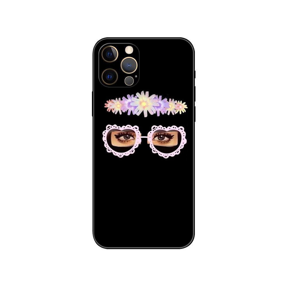 Hijab Gesicht Muslimisch Islamisch Handyhülle für iPhone 5 5s 2020se 6 6s 7 8 plus x 10 XR XS 11 12 13 mini pro MAX schwarz TPU Rückseite