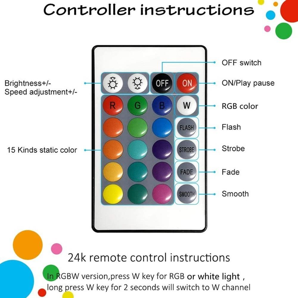 LED Lights StripS Bluetooth USB 5V LED Strip RGB Flexible LED Lamp Tape Ribbon RGB TV Desktop Screen BackLight Diode Tape 30 LIght/M Not Waterproof