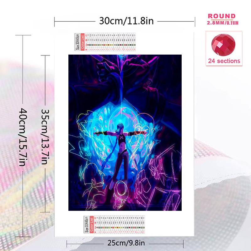 Arcane 100% Round Full Drill 5D DIY Diamond Painting Embroidery Cross Stitch Rhinestone Décor