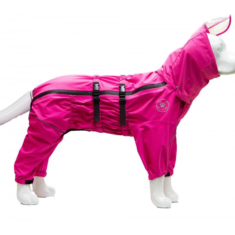 Waterproof Dog Raincoat With Hood Large Breeds Golden Retriever Samoyed Alaskan Malamute Four-Legged Outdoor Pet Coat