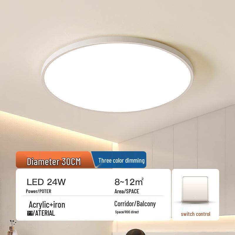 Ultra-Thin Modern Rectangular LED Ceiling Light for Living Room and Bedroom
