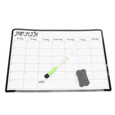 Magnet Planner Kit 8 Color Markers and Eraser Dry Erase Calendar Whiteboard for Home School Weekly Monthly Scheduling