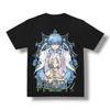 Japan Anime Frieren Beyond Journeys End Peripherals Exquisite Prints Tshirts Men Women Loose Cotton Round Neck Oversized Tees
