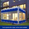 Transparent PVC Rainproof Tarpaulin Curtain - Outdoor Thickened Waterproof Canopy
