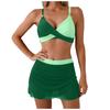 Women High Waisted Bikini Sexy Push Up Two Piece Swimsuits Vintage Swimsuit Two Piece Retro Ruched Womens Bathing Suits Tankinis