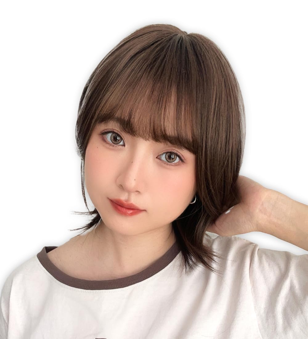 

Brightlara Short Wolf Bob Wig, Natural Wolf Cut, Medium Length, Women s Full Wig (hf1988-UB)