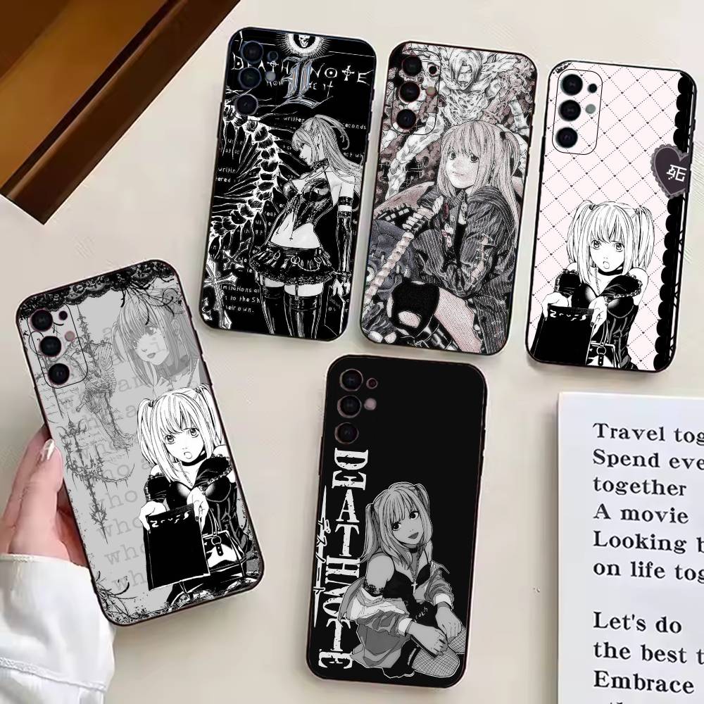 D-Death Note Amane Misa Handyhülle Schwarzes Silikon Weich Für Samsung S25,S24,S21,S22,S23,S30,Ultra,S20,Plus,Fe,Lite