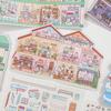 Miniatuur Dierentuin 3D Landschapstickers voor Kinderdagboeken - Wild Sterrenlantaarns & Gezellige Hut Thema