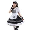 Lolita Girl Costume Dress With Puffy Sleeves And Large Bow For Halloween Cosplay