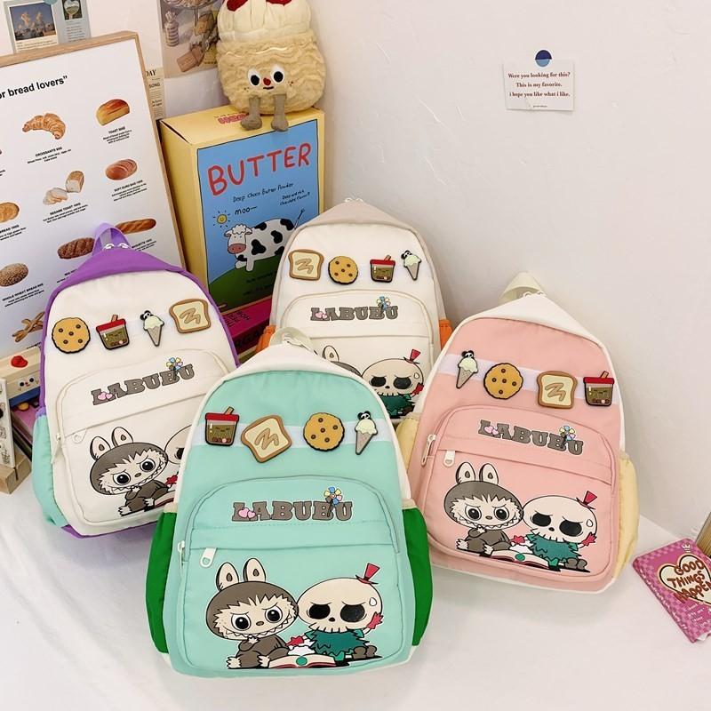 Adorabile Nuovo Zaino per Bambini Labub Carina Borsa Cartoon per l'Asilo per Bambini dai 3 ai 10 Anni