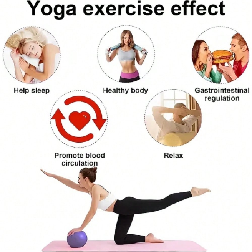 1PC 25cm Pilates Yoga Ball Gym-Grade Childbirth Ball, Suitable For Pregnancy, Fitness, Balance, Home Exercise, Office