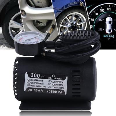 Tire Inflator Portable Compressor For Car Tires Household 12V Auto Tire With Pressure Gauge With Cylinder Power System