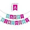 Birthday Party Decoration Bronzing Dovetail Flag Happy Birthday Birthday Flag Banner Bunting Custom