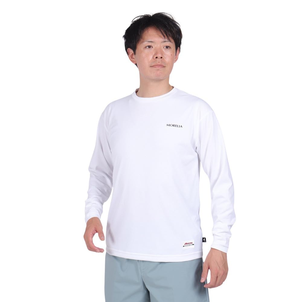 Mizuno Football Wear MORELIA Long P2MAA556 White L One-Point T-Shirt