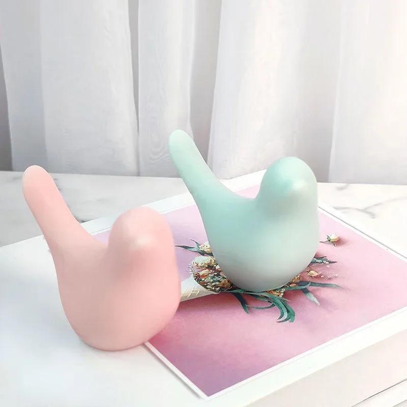 Wedding Souvenir Candle Supplies Nordic Simple Bird Shaped Silicone Mold Homemade Ice Tray Resin Epoxy Mold Home Decoration