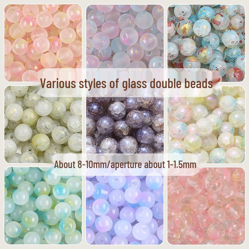 

Summer Jelly Double Glass Beaded Bracelet DIY Kit with Gold Powder