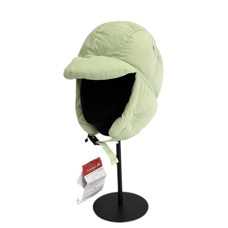 Cappello Lei Feng leggero e super spesso in cotone piuma per ciclismo autunnale e invernale, cappello termico con protezione per le orecchie da uomo, cappello sottocasco antivento e anti-freddo da donna