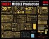 Ryefield Models German Tiger I Heavy Tank Full Interior Hull Workable Tracks Plastic Model Kit RFM5152 1/35 Mid-Production Clear/Standard Parts,