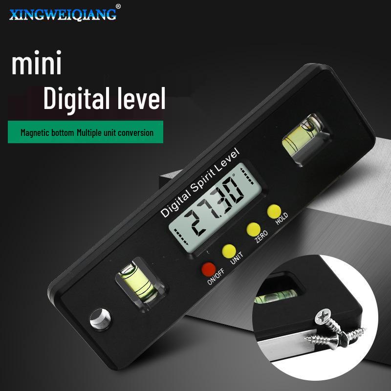 Mini 0-150mm Magnetic Digital Level & Caliper - Angle Finder & Ruler