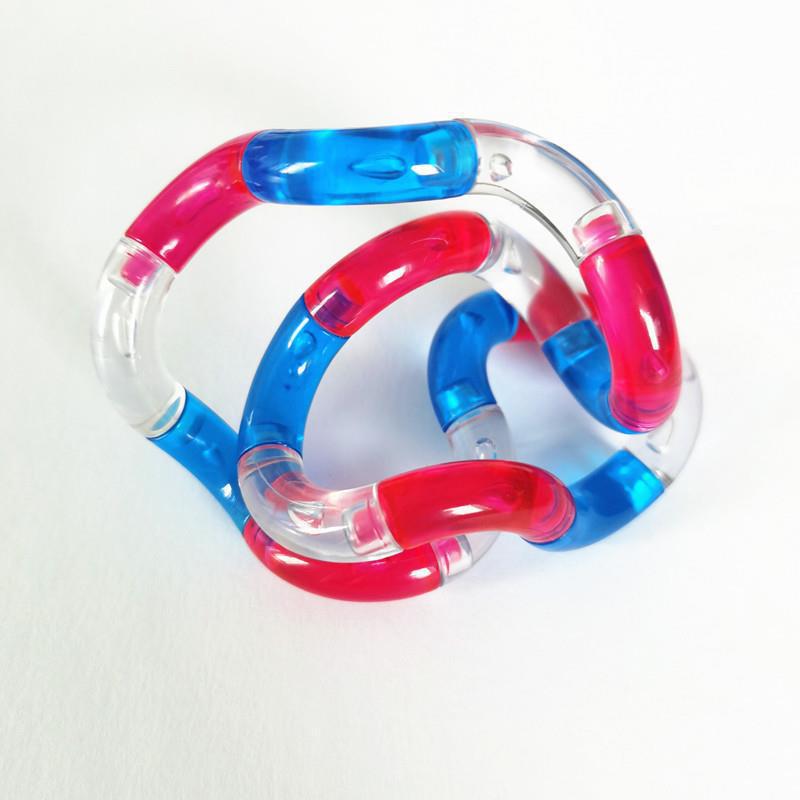 Seven-color Twisty Toy: Stress-relief, Finger Exercise, Relaxation, and Concentration Tool for Kids and Babies.