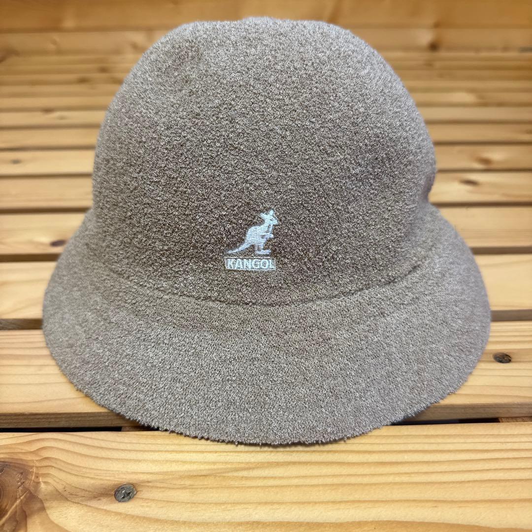 Used KANGOL bucket hat beige